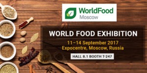  Organic Products India in the ‘World Food Exhibition 2017’ in Moscow, Russia 